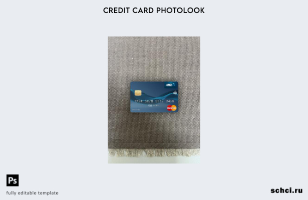 цифровая загрузка Samoa ANZ Bank, шаблон лицевой панели mastercard photolook